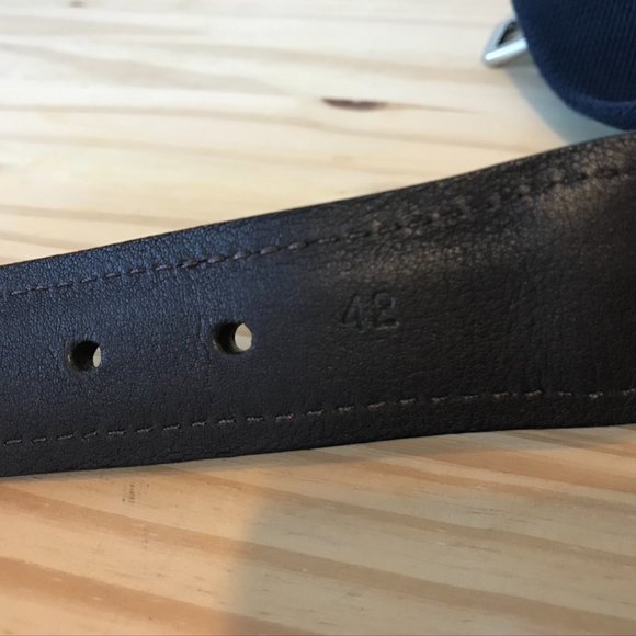 Anderson's Woven Navy Brown Leather Belt - Picture 7 of 9